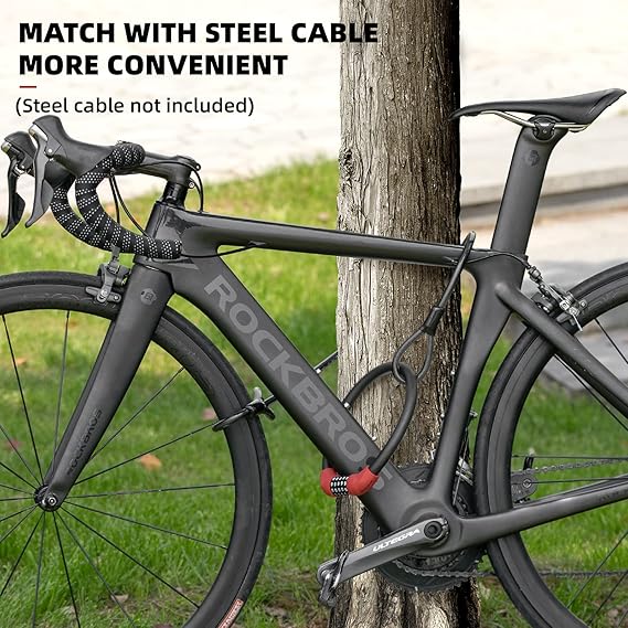 Load image into Gallery viewer, ROCKBROS Bike Lock 5 Digit Cable Bicycle Lock Bike 55cm RKS570
