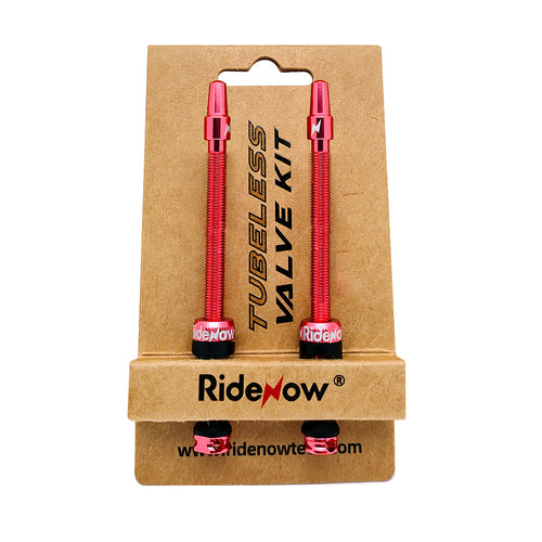 Ridenow Bike Presta Tubeless Valve Aluminum Alloy Core Removable for MTB Road Bike Tire