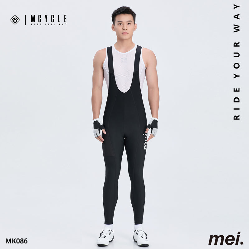 Load image into Gallery viewer, Mcycle Men's Cycling Thermal Bib Tight with Pocket MK086
