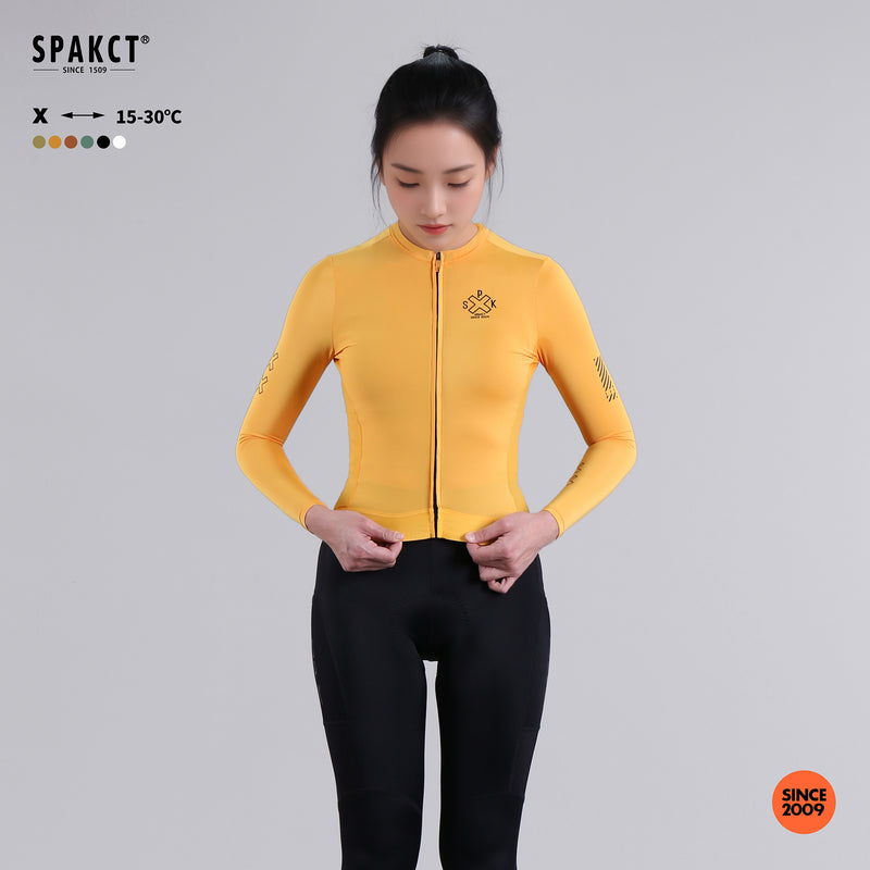 Load image into Gallery viewer, Spackt X Series Women's Long-Sleeved Cycling Jersey YB221066
