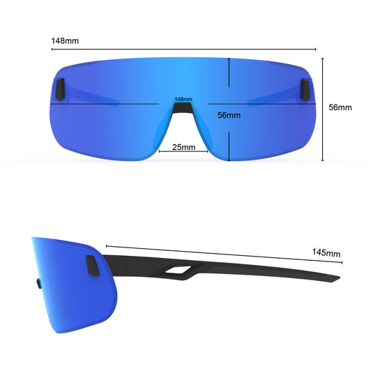 MOEG Cycling Sunglasses with Polarized REVO Lens MO9370