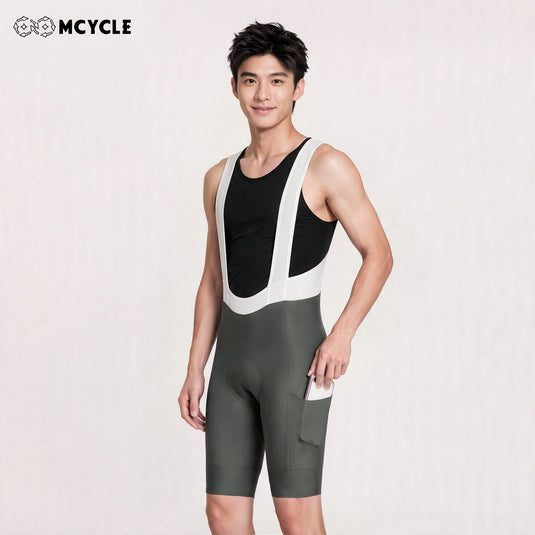 Mcycle Men's High‑Compression Road Cycling Bib Shorts MK109