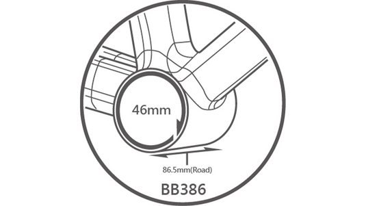 TRiPEAK PRESS-FIT BB386 86.5mm 3-in-1 Bottom Bracket G5 Ceramic Bearing