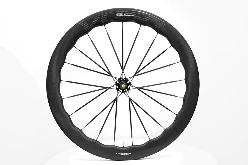 Load image into Gallery viewer, SCOM VOSO Lite Ultimate Undulating Carbon Road Bike Wheels Disc Brake Wheelset
