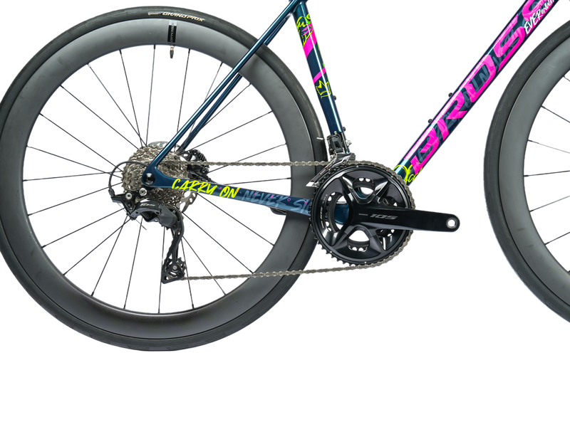 Load image into Gallery viewer, Bross Vagabond 5 plus 105 R7120 Carbon Endurance Road Bike with Carbon Wheels
