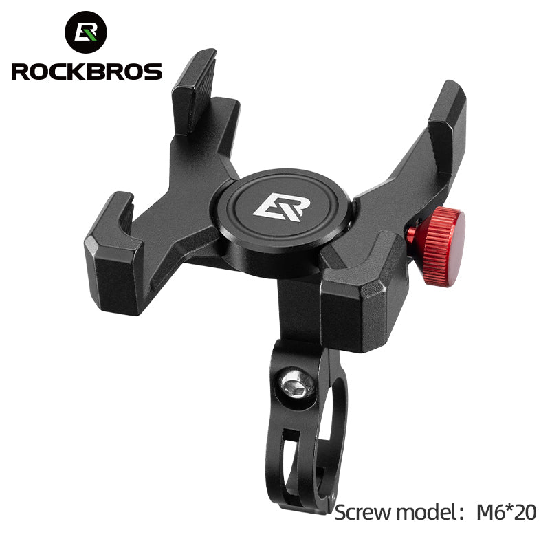 Load image into Gallery viewer, ROCKBROS Bike Adjustable Alloy Cell Phone stand holder Mobile Rack
