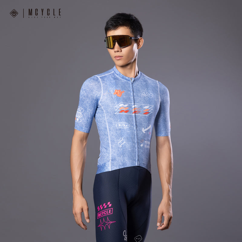 Load image into Gallery viewer, Mcycle Men's Pro Cycling Jersey Top MY372
