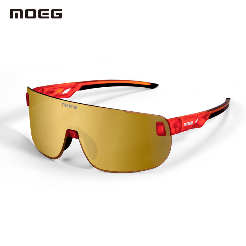 Load image into Gallery viewer, MOEG Cycling Sunglasses with Polarized REVO Lens MO9370
