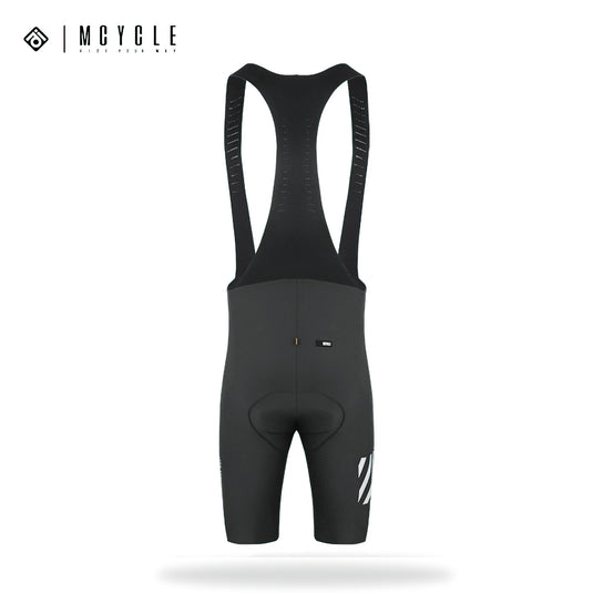 Mcycle Men's Seamless Cycling Bib Shorts with Elastic Interface Pads MK077