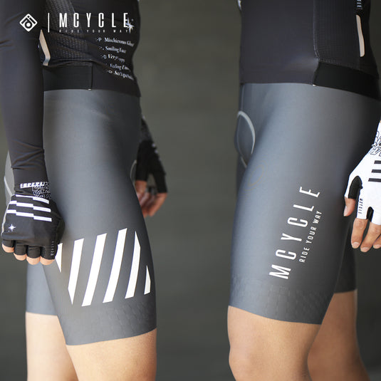 Mcycle Women's Cycling Bib Shorts with Elastic Interface Pads MK077W
