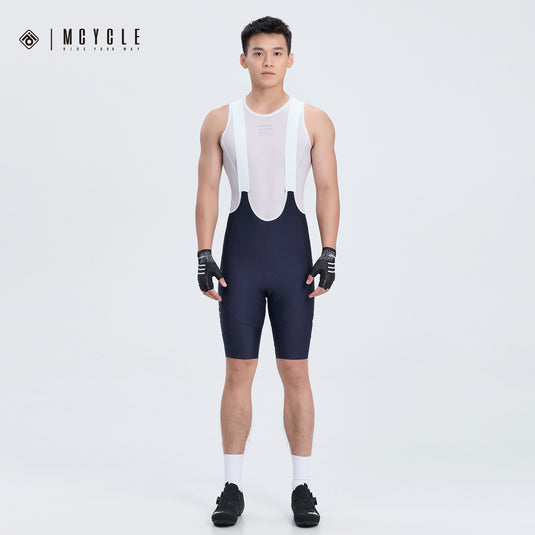 Mcycle Men's Cycling Bib Shorts with Elastic Interface Pads MK093