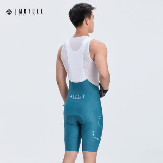 Mcycle Men's Cycling Bib Shorts with Elastic Interface Pads MK093