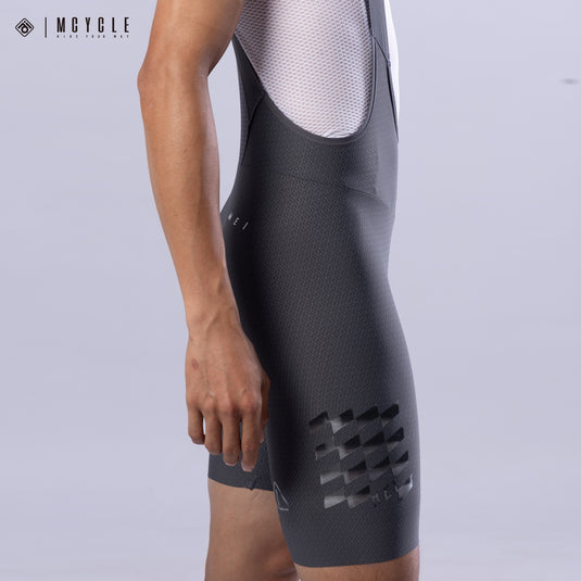Mcycle Men's Cycling Bib Shorts with Elastic Interface Pads MK100