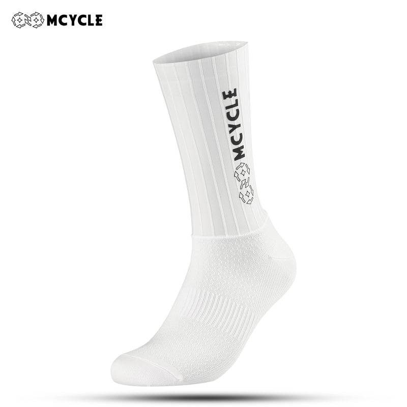 Load image into Gallery viewer, MCYCLE Aero Cycling Socks, Non-Slip Silicone Cuff, Reflective High-Visibility Breathable Bike Socks MP063
