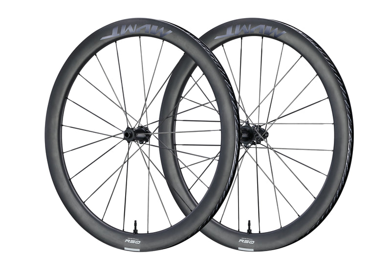 Load image into Gallery viewer, Pardus MVMT M-Silver R50 Carbon Spokes VISION V-800 PRS Hub Tubeless Ready Road Bike Wheelset
