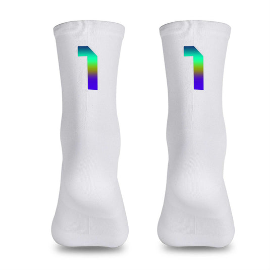 Reflective Digital Cycling Sports Socks