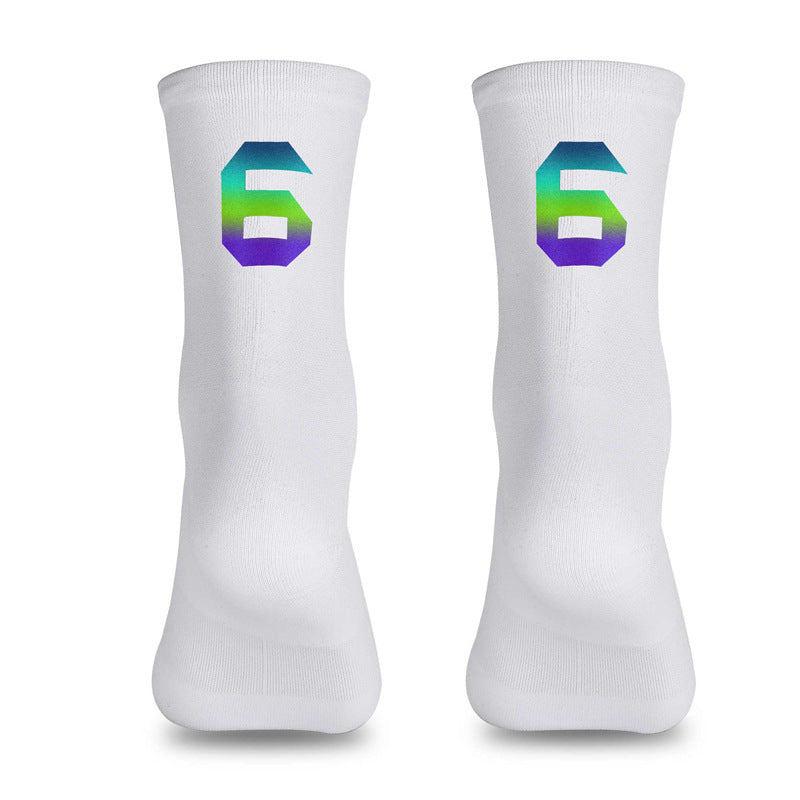 Load image into Gallery viewer, Reflective Digital Cycling Sports Socks
