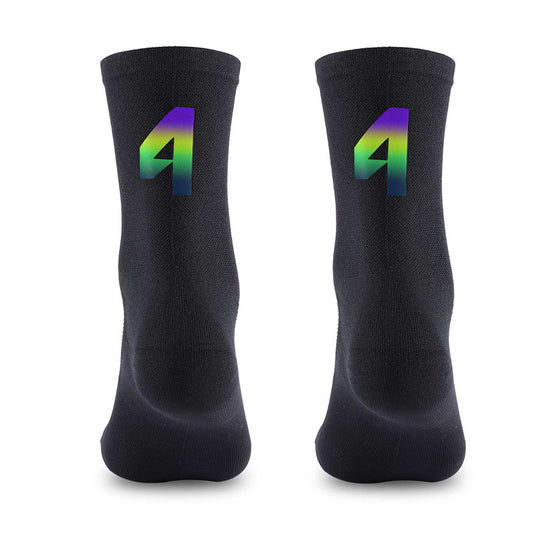 Reflective Digital Cycling Sports Socks