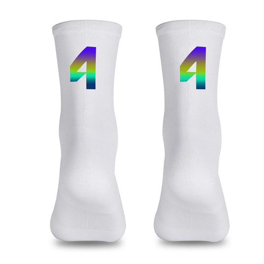 Reflective Digital Cycling Sports Socks