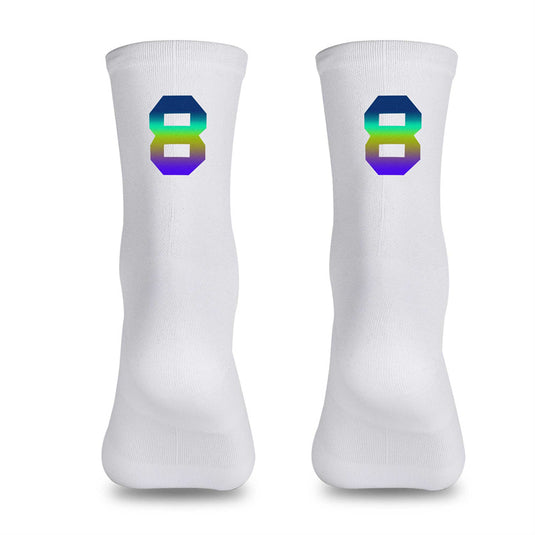 Reflective Digital Cycling Sports Socks