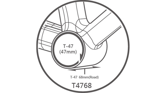 TRiPEAK JETSTREAM PRO T47 68mm 3 in 1 Bottom Bracket G3 Ceramic Bearing