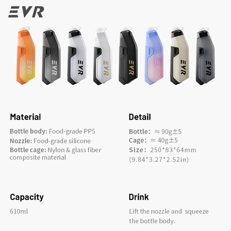 Load image into Gallery viewer, EVR Aerodynamic Water Bottle &amp; Cage Set
