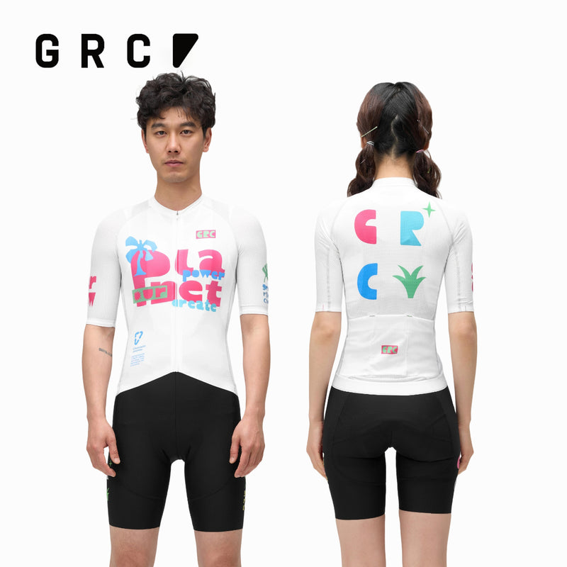 Load image into Gallery viewer, GRC Unisex CMYK Colorful Power Technical Cycling Jersey - Summer Edition 1241
