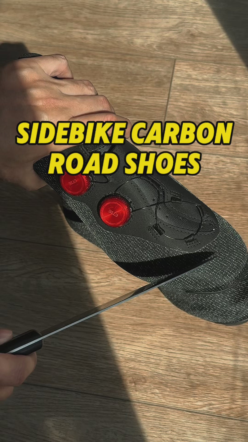 Load and play video in Gallery viewer, Sidebike Mircofiber Carbon Road Cycling Shoes SD028A
