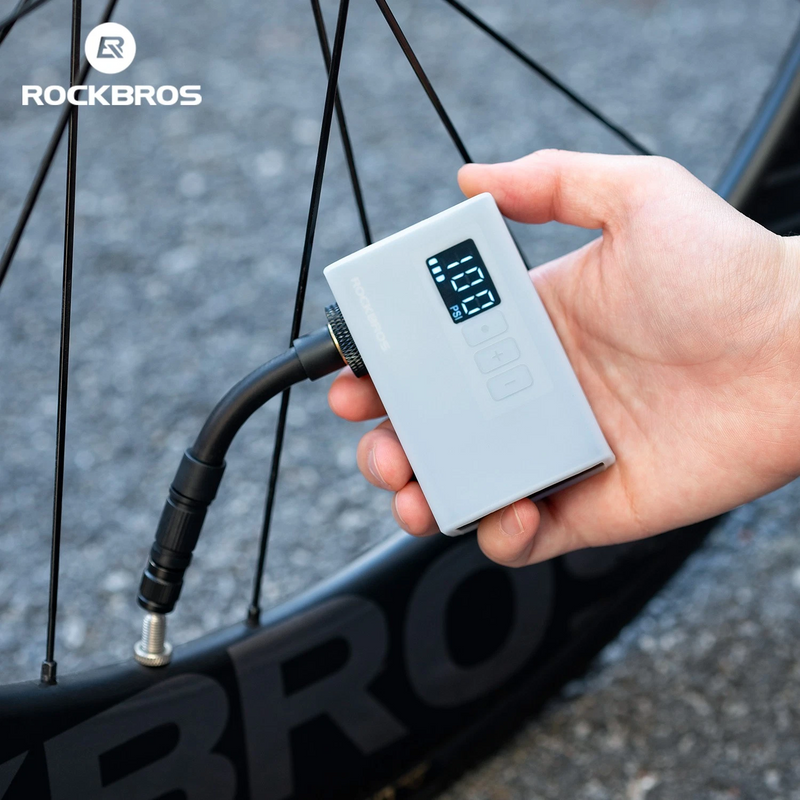 Load image into Gallery viewer, ROCKBROS Mini Electric  Pump Bicycle Motorcycle E-pump 4220005001
