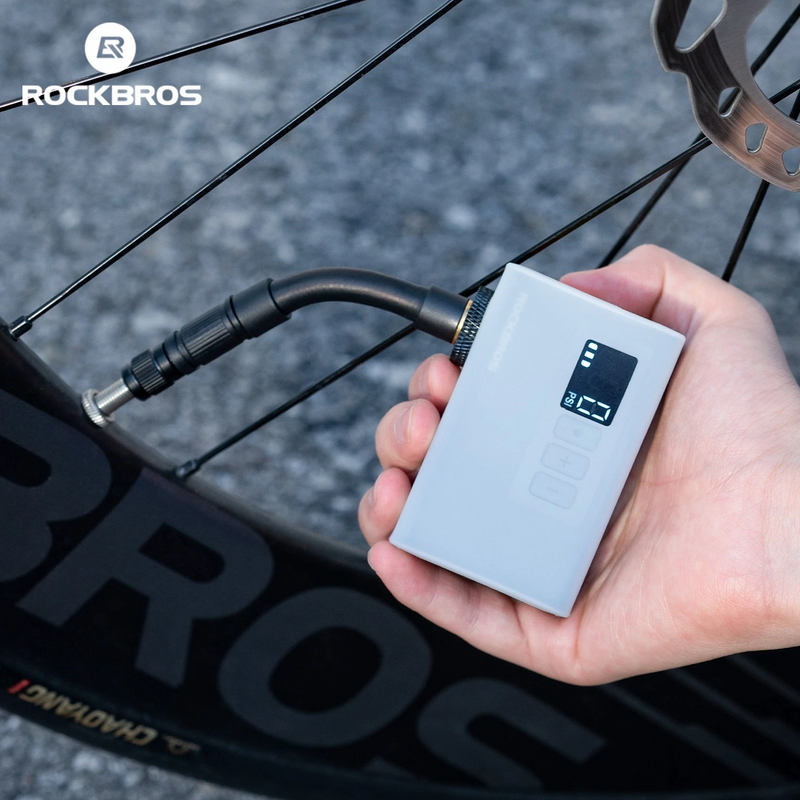 Load image into Gallery viewer, ROCKBROS Mini Electric  Pump Bicycle Motorcycle E-pump 4220005001

