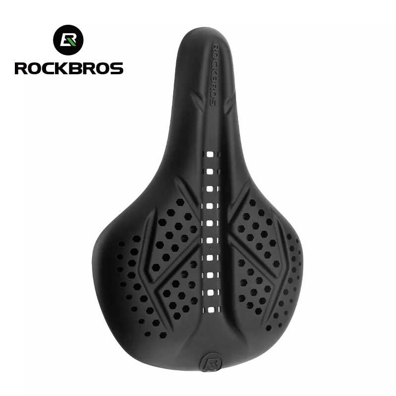 Load image into Gallery viewer, ROCKBROS Silicone Bike Saddle Cover Comfortable Hollow Soft Bicycle Seat Cover
