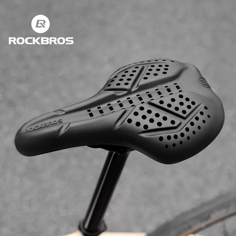 Load image into Gallery viewer, ROCKBROS Silicone Bike Saddle Cover Comfortable Hollow Soft Bicycle Seat Cover
