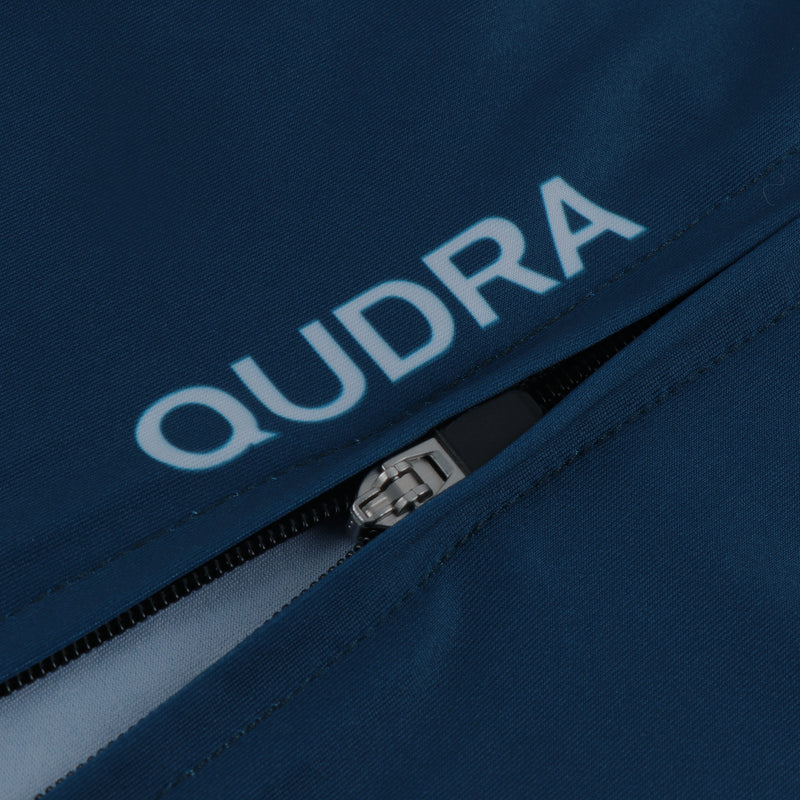 Load image into Gallery viewer, Qudra Cycling Jersey and Bib Tights Top with Short Pants Navy Blue 064
