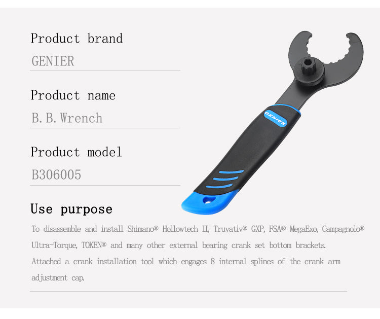 Load image into Gallery viewer, Genier BB Wrench B306005
