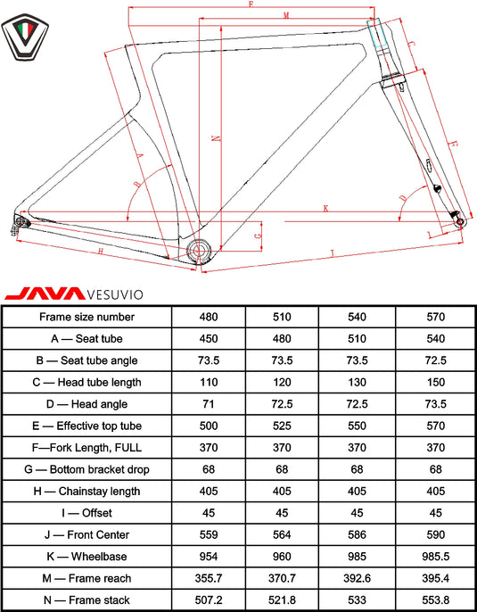 JAVA VESUVIO Carbon Road Bike