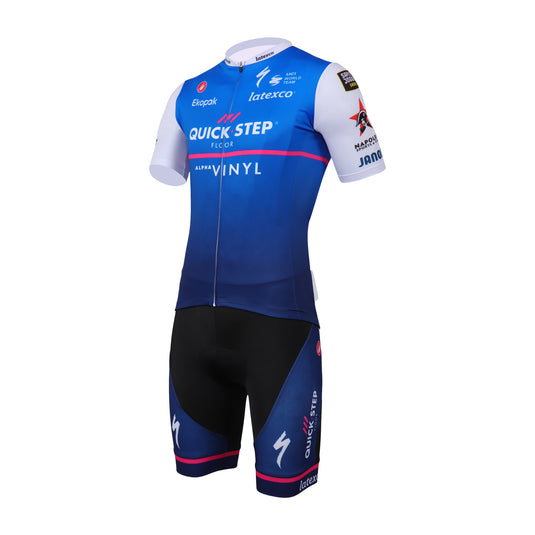 Team QS Cycling Jersey and Bib Tights Top with Short Pants